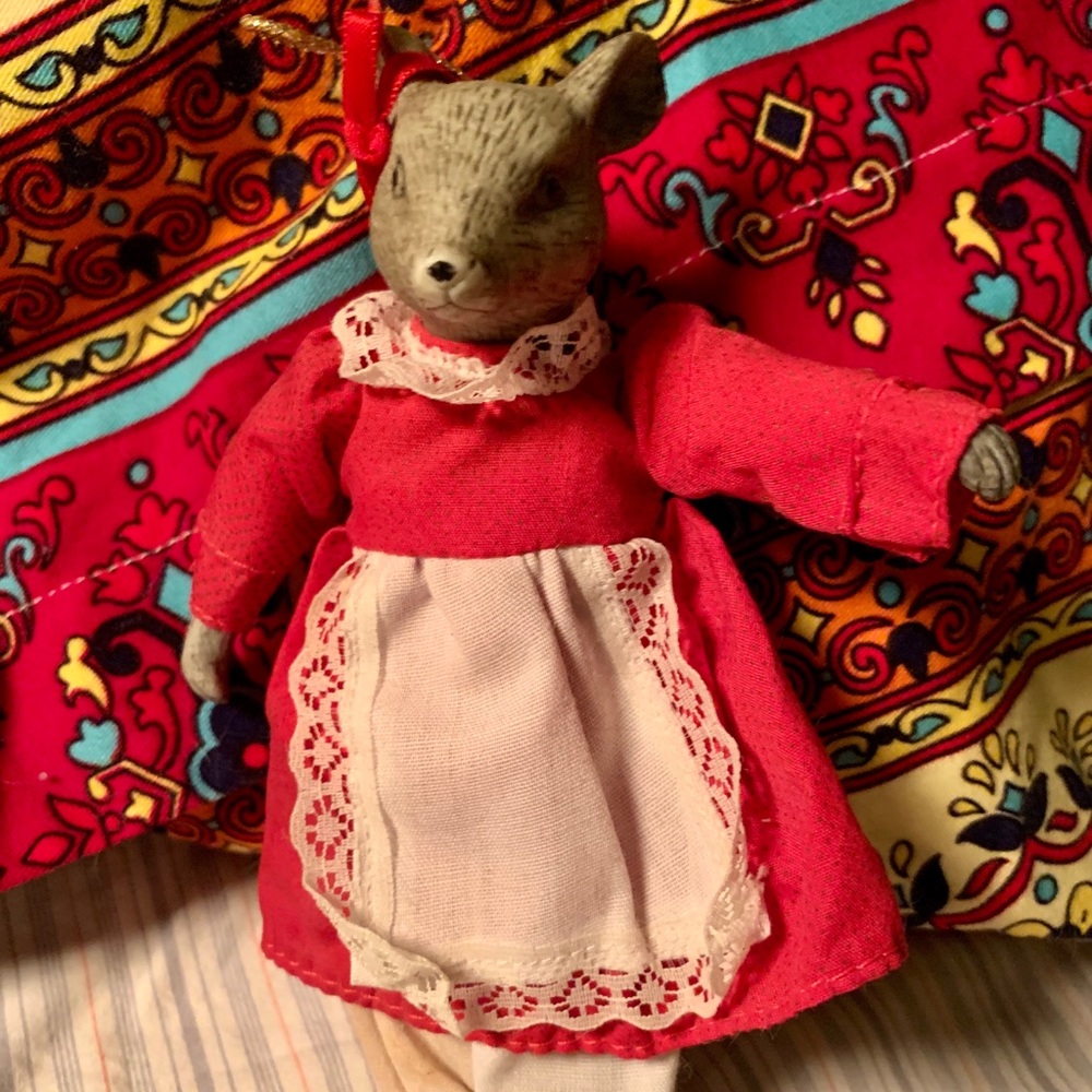 English Porcelain Doll Mouse Rat VTG